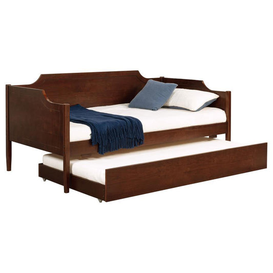 Redding - Wood Twin Daybed With Trundle - Cherry Daybeds by Coaster Fine Furniture - Walls Furniture & Mattress