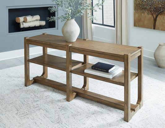 Cabalynn - Sofa Table - Light Brown Sofa Tables by Signature Design by Ashley® - Walls Furniture & Mattress