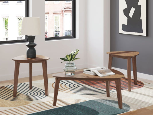 Lyncott - Occasional Wood Table Set (Set of 3) - Brown Table Sets by Signature Design by Ashley® - Walls Furniture & Mattress