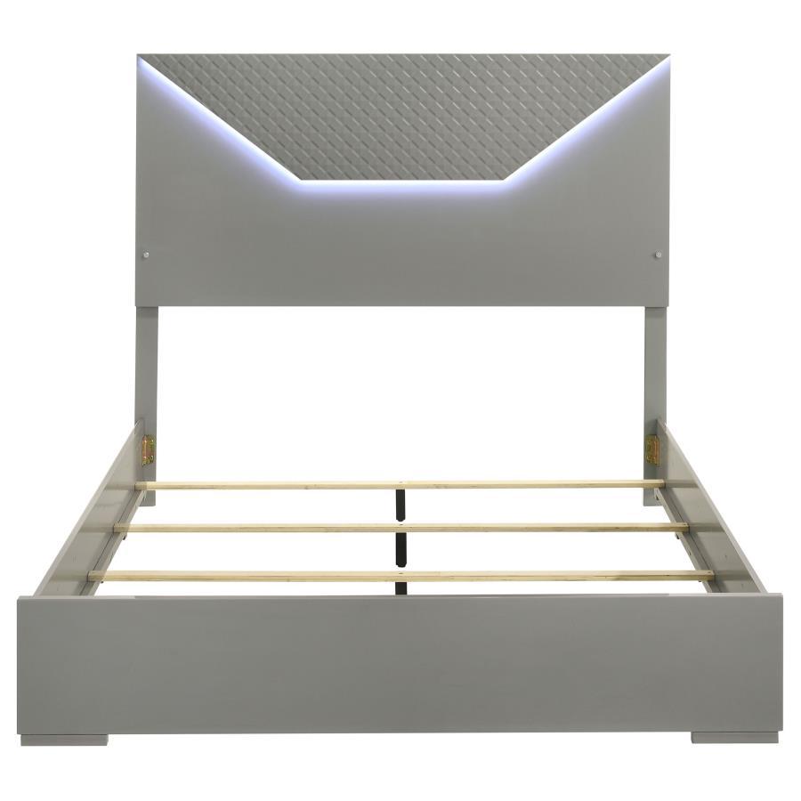 Ives - Panel Bed LED Headboard Panel Beds by Coaster Fine Furniture - Walls Furniture & Mattress