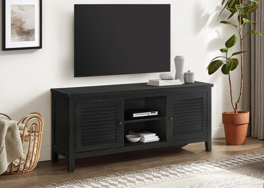 Concord - 2 - Door TV Stand Console - Distressed Java TV Stands by Coaster Fine Furniture - Walls Furniture & Mattress