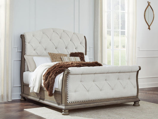 Ardenfield - Upholstered Sleigh Bed Sleigh Beds by Signature Design by Ashley® - Walls Furniture & Mattress