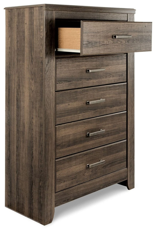 Juararo - Five Drawer Chest - Dark Brown Accent Chests by Signature Design by Ashley® - Walls Furniture & Mattress
