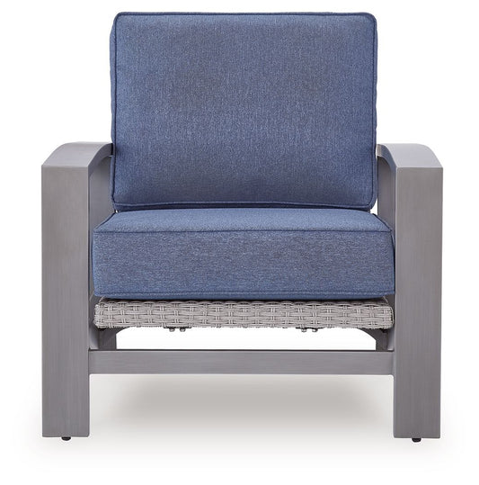 Half Moon Beach - Spring Lounge Chair - Blue / Gray Lounge Chairs by Signature Design by Ashley® - Walls Furniture & Mattress