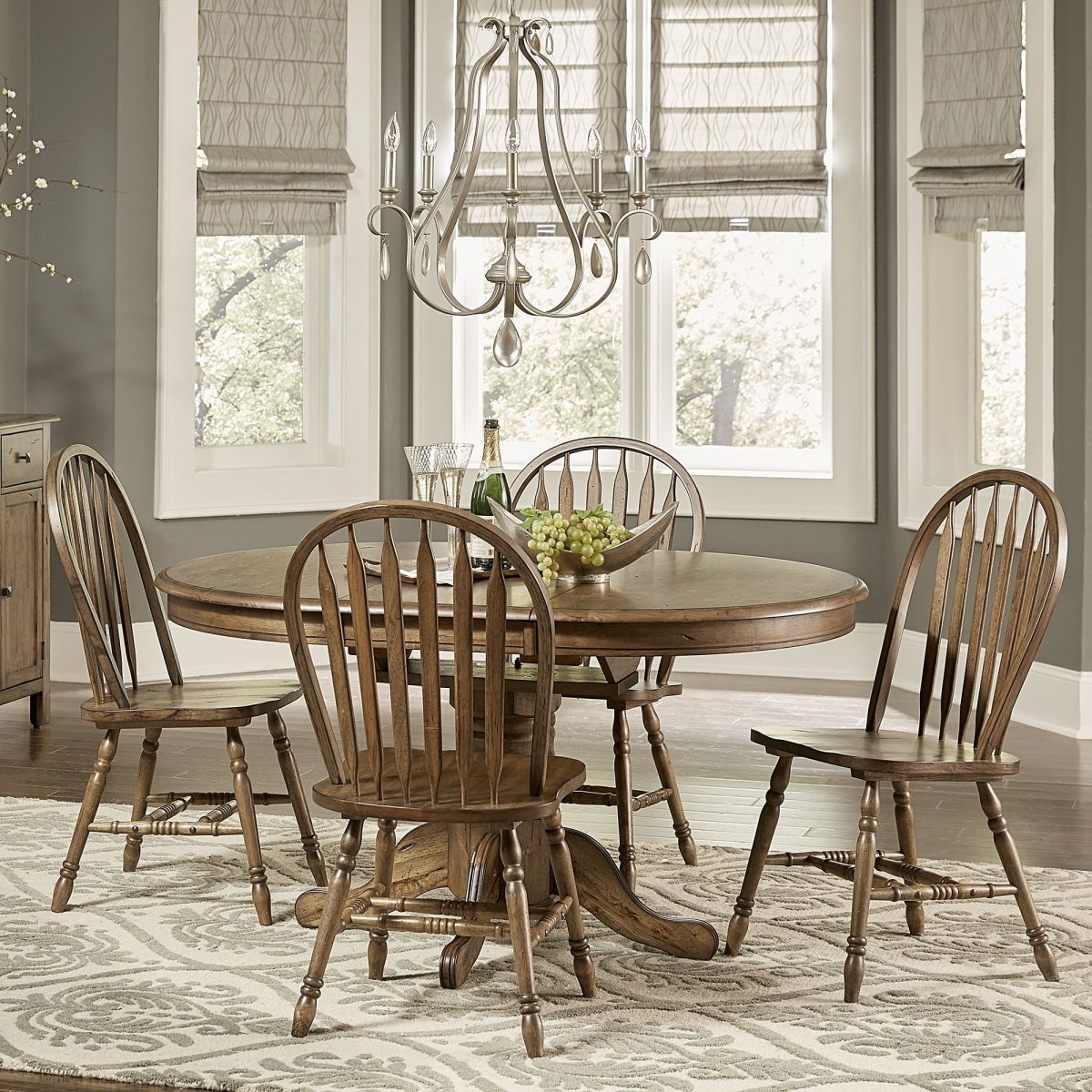 Carolina Crossing - Pedestal Table Set 3 Piece Dining Room Sets by Liberty Furniture - Walls Furniture & Mattress