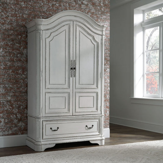 Magnolia Manor - Armoire - White Wardrobes by Liberty Furniture - Walls Furniture & Mattress
