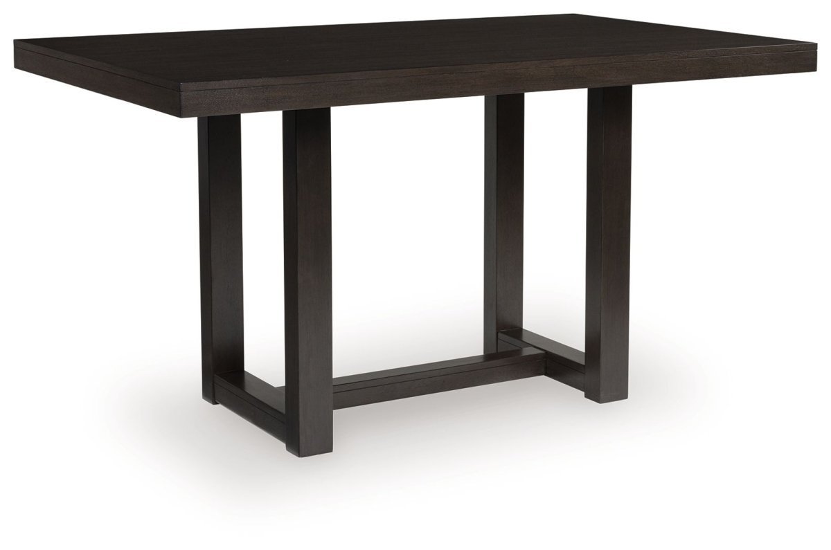 Neymorton - Dark Grayish Brown - 5 Pc. - Rectangular Dining Room Counter Table, 4 Barstools 5 Piece Dining Room Sets by Signature Design by Ashley® - Walls Furniture & Mattress