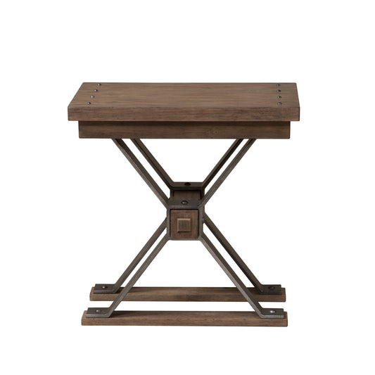 Sonoma Road - Chair Side Table - Weathered Beaten Bark