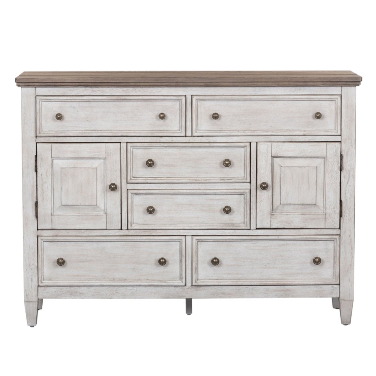 Heartland - 2 Door 6 Drawer Chesser - White Dressers by Liberty Furniture - Walls Furniture & Mattress