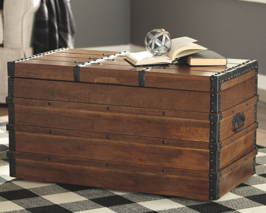 Kettleby - Storage Trunk - Brown Storage Trunks by Signature Design by Ashley® - Walls Furniture & Mattress