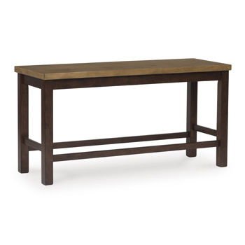 Rylandeen - Double Counter Height Bench - Light Brown / Dark Brown Counter Benches by Signature Design by Ashley® - Walls Furniture & Mattress