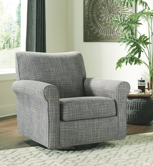 Renley - Swivel Glider Accent Chair - Ash Swivel Glider Chairs by Signature Design by Ashley® - Walls Furniture & Mattress