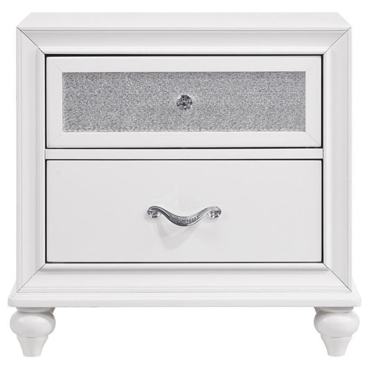 Barzini - 2 - drawer Nightstand Accent Nightstands by CoasterEveryday - Walls Furniture & Mattress