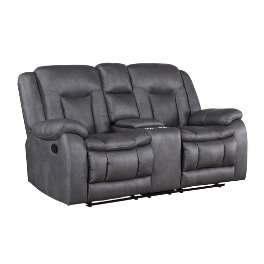Morello - Reclining Console Loveseat Reclining Loveseats by New Classic - Walls Furniture & Mattress
