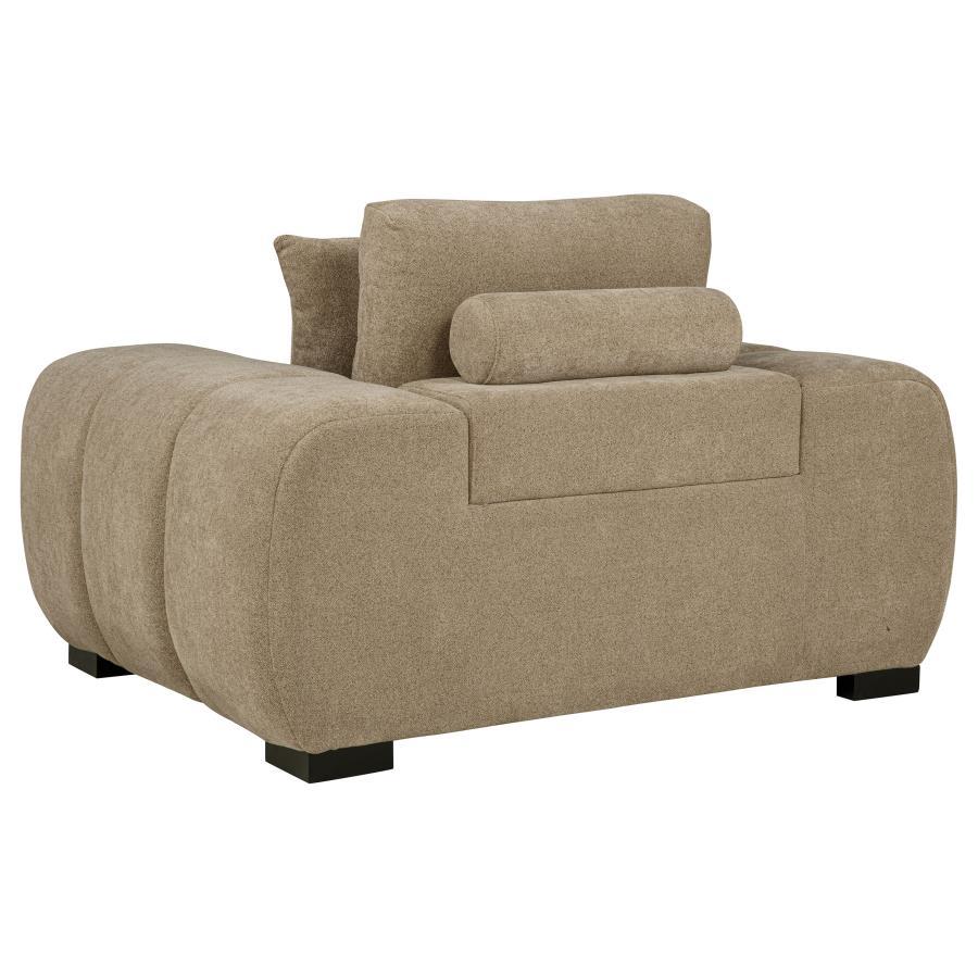 Octavia - Upholstered Track Arm Accent Chair Arm Chairs by Coaster Fine Furniture - Walls Furniture & Mattress