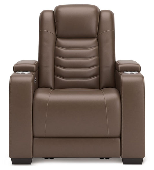 High Impact - Power Recliner / Adj Headrest - Tobacco Reclining Chairs by Signature Design by Ashley® - Walls Furniture & Mattress