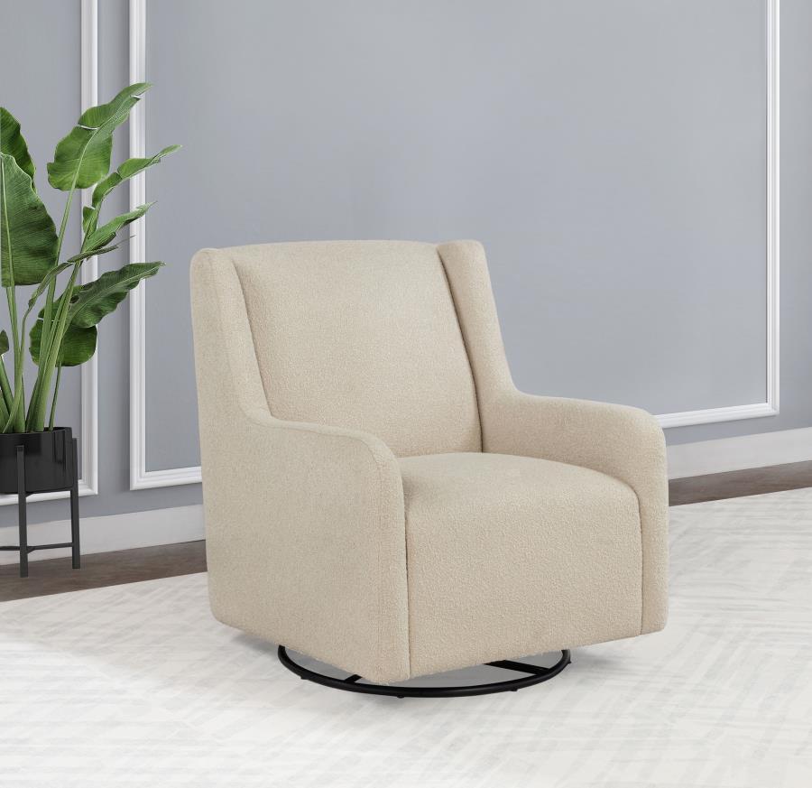 Serra - Boucle Upholstered Swivel Glider Recliner Swivel Glider Chairs by Coaster Fine Furniture - Walls Furniture & Mattress