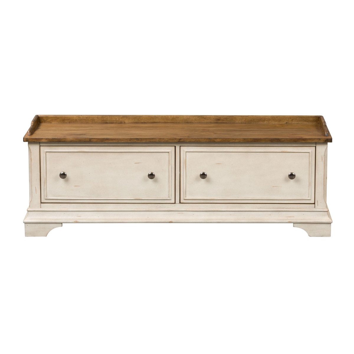 Morgan Creek - Storage Hall Bench - White Storage Benches by Liberty Furniture - Walls Furniture & Mattress
