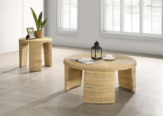 Artina - Rattan Coffee And End Table Set Table Sets by Coaster Fine Furniture - Walls Furniture & Mattress