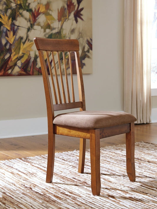 Berringer - Dining UPH Side Chair (Set of 2) - Rustic Brown Chair Sets by Ashley® - Walls Furniture & Mattress