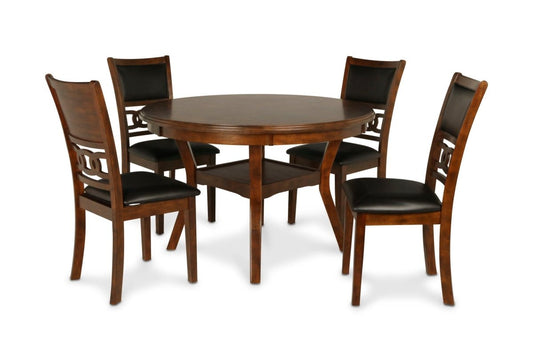 Gia - Round Dining Set 5 Piece Dining Room Sets by New Classic - Walls Furniture & Mattress