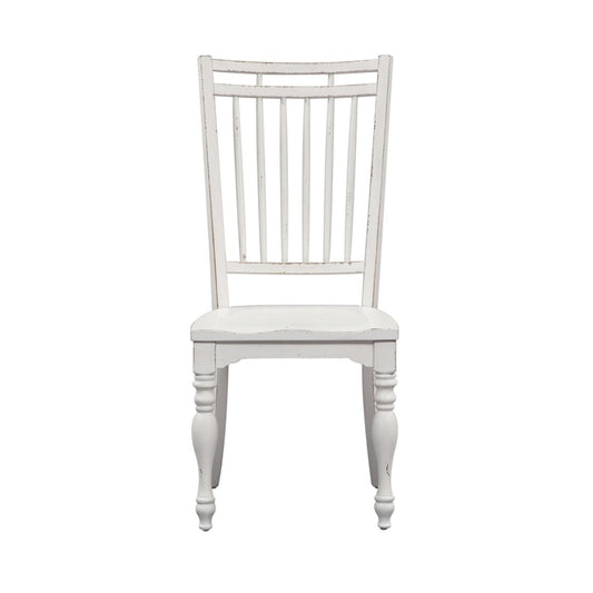 Magnolia Manor - Spindle Back Side Chair - White Side Chairs by Liberty Furniture - Walls Furniture & Mattress