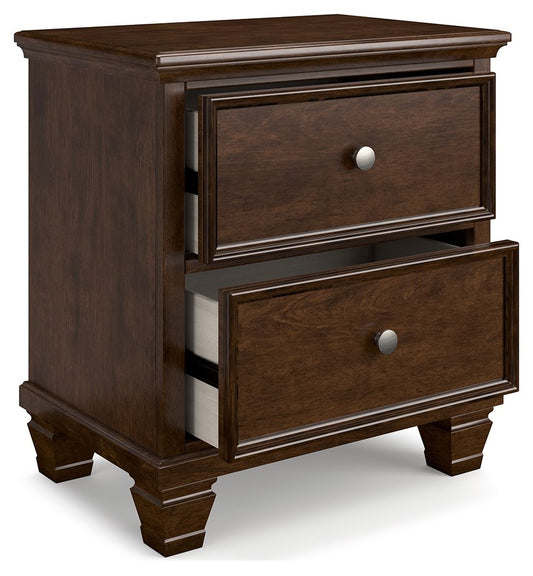 Danabrin - Two Drawer Nightstand - Brown Accent Nightstands by Signature Design by Ashley® - Walls Furniture & Mattress