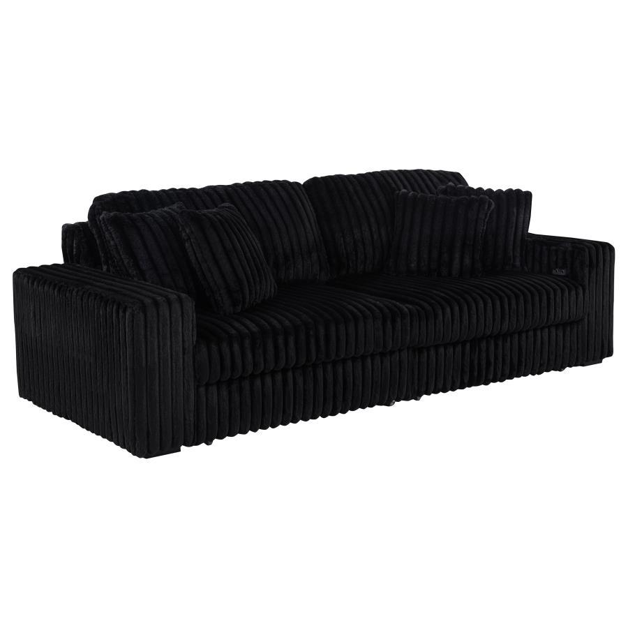 Jacana - Corduroy Upholstered Dual Power Chaise Sofa Reclining Sectionals by Coaster Fine Furniture - Walls Furniture & Mattress