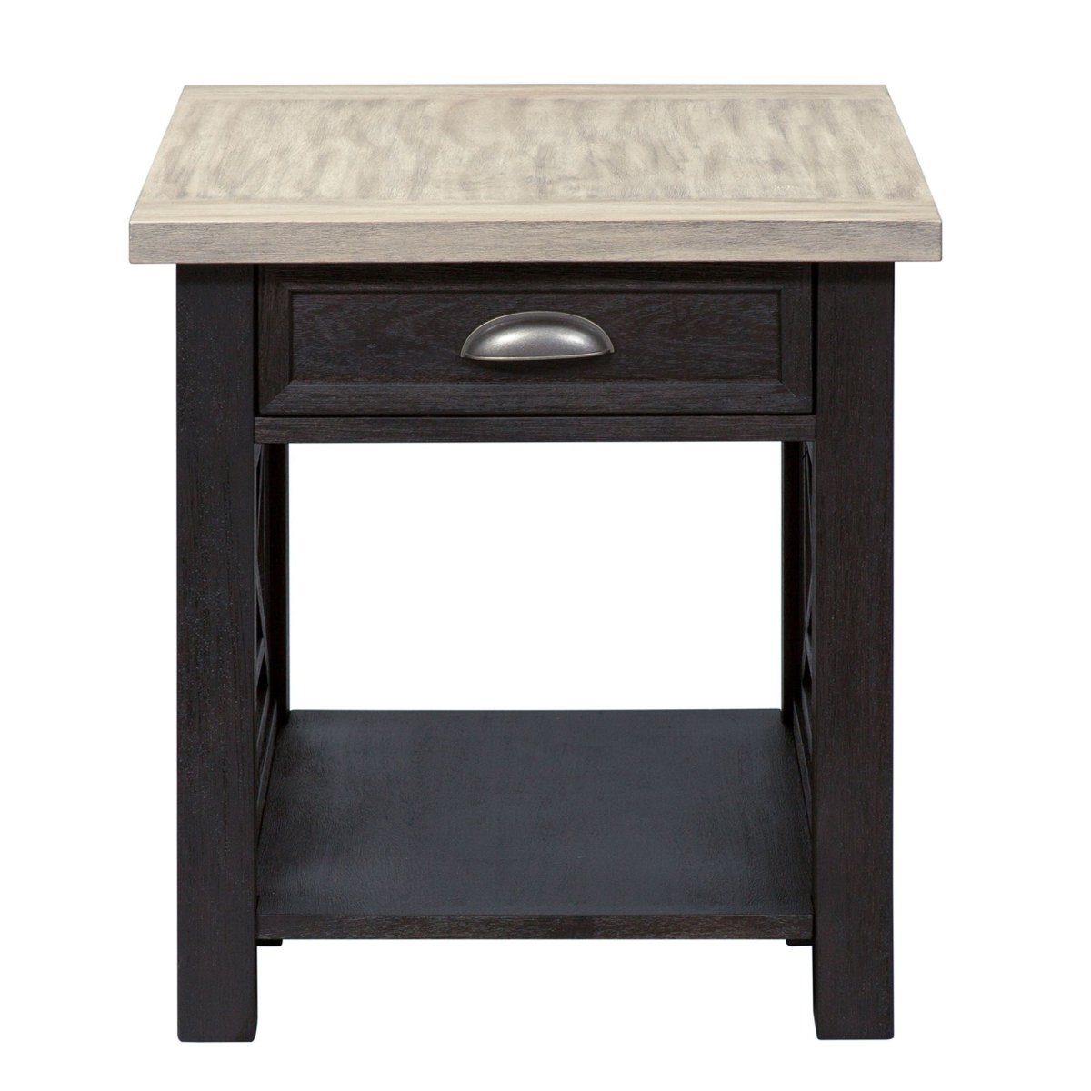 Heatherbrook - Drawer End Table - Black End Tables by Liberty Furniture - Walls Furniture & Mattress