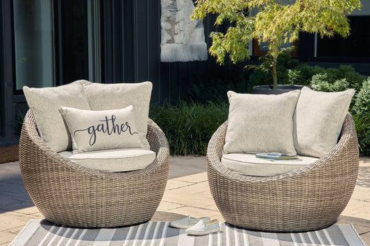 Danson - Swivel Lounge With Cushion Chair Sets by Signature Design by Ashley® - Walls Furniture & Mattress