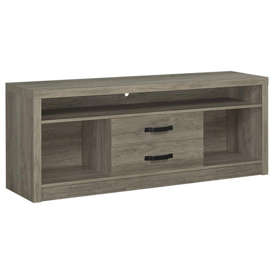 Burke - 3 Piece TV Entertainment Center - Gray Driftwood Entertainment Centers by Coaster Fine Furniture - Walls Furniture & Mattress