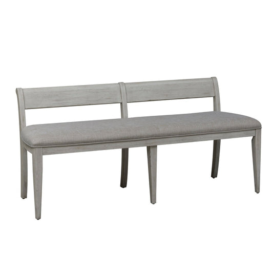 Farmhouse Reimagined - Upholstered Bench - White Upholstered Benches by Liberty Furniture - Walls Furniture & Mattress