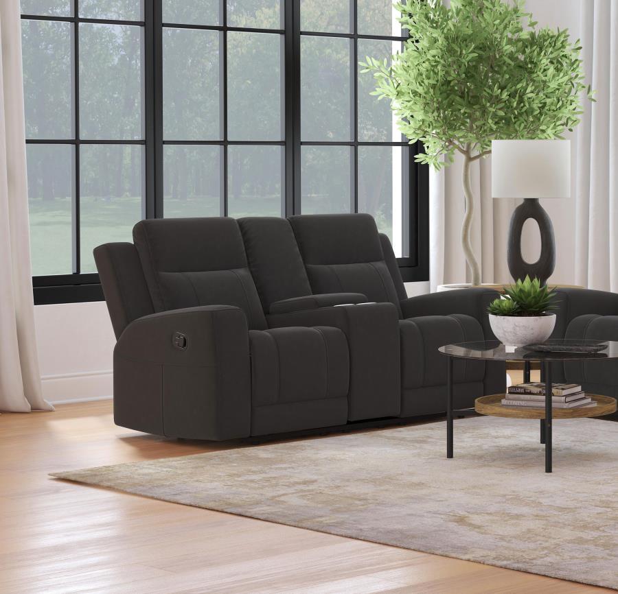 Brentwood - Upholstered Motion Reclining Loveseat Reclining Loveseats by Coaster Fine Furniture - Walls Furniture & Mattress
