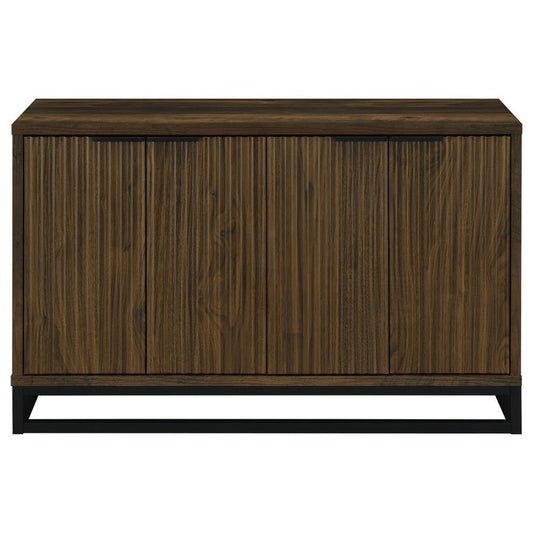 Ryatt - 4 Door Engineered Wood Accent Cabinet - Dark Pine Accent Cabinets by Coaster Fine Furniture - Walls Furniture & Mattress