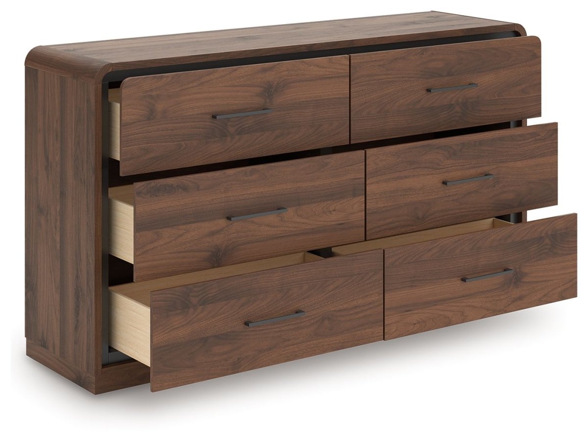 Fortlorn - Walnut Brown - Dresser Dressers by Signature Design by Ashley® - Walls Furniture & Mattress
