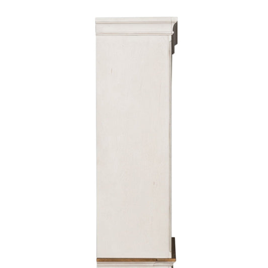 Morgan Creek - Entertainment Hutch - White Hutches by Liberty Furniture - Walls Furniture & Mattress