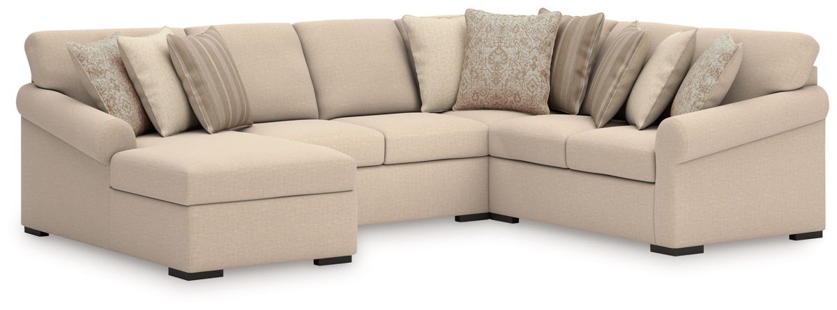 LadyMae - Sectional Stationary Sectionals by Benchcraft® - Walls Furniture & Mattress