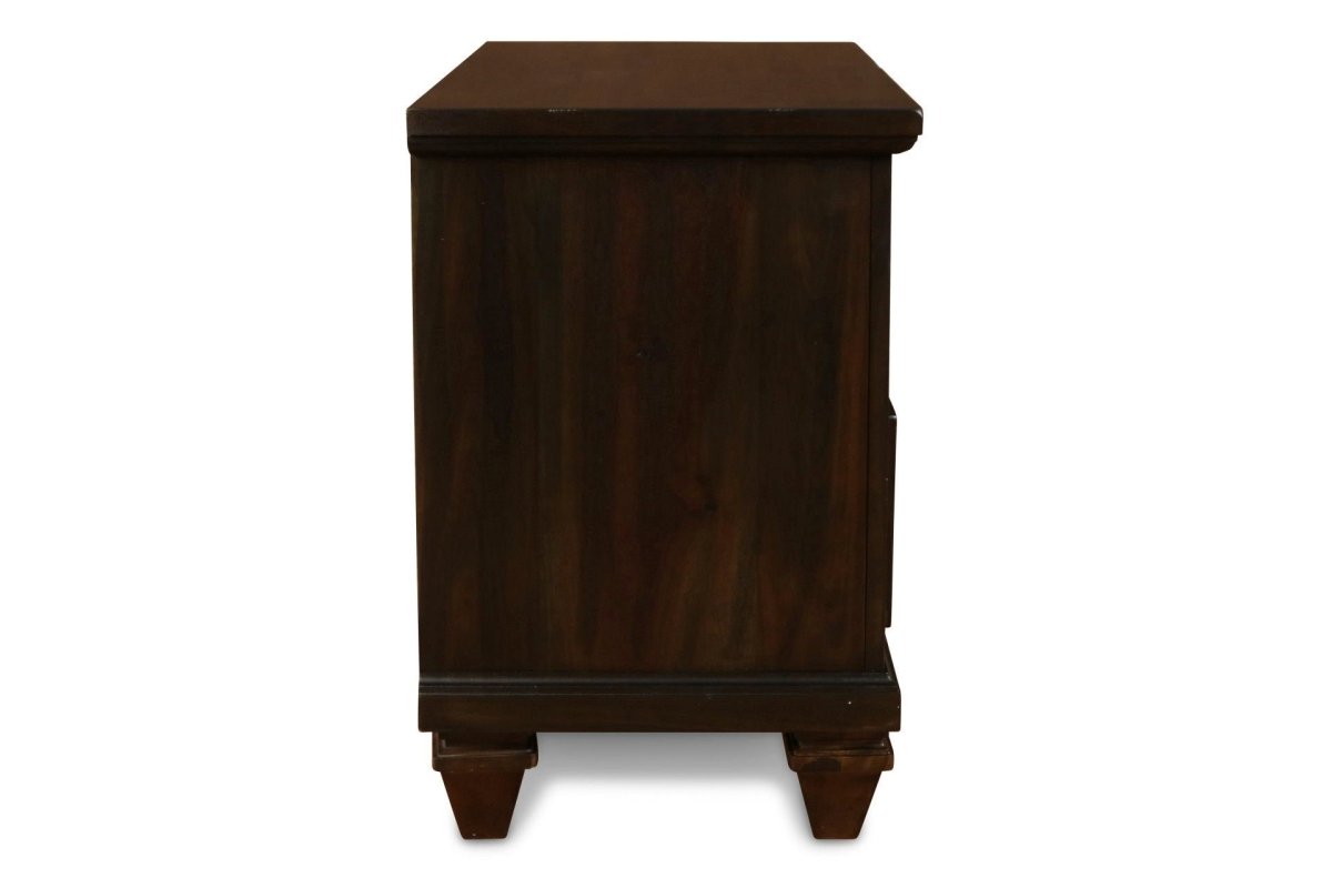 Sevilla - Nightstand - Walnut Nightstands w/ Charging Stations by New Classic - Walls Furniture & Mattress