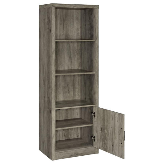 Burke - 3 - Shelf Engineered Wood Media Tower - Gray Driftwood Piers by Coaster Fine Furniture - Walls Furniture & Mattress