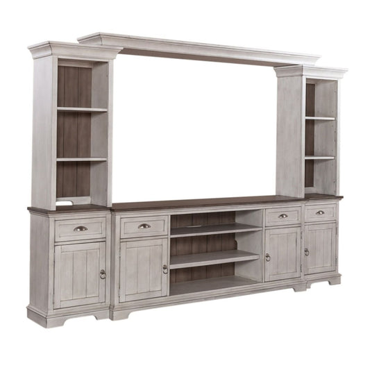 Ocean Isle - Entertainment Center With Piers Entertainment Centers by Liberty Furniture - Walls Furniture & Mattress