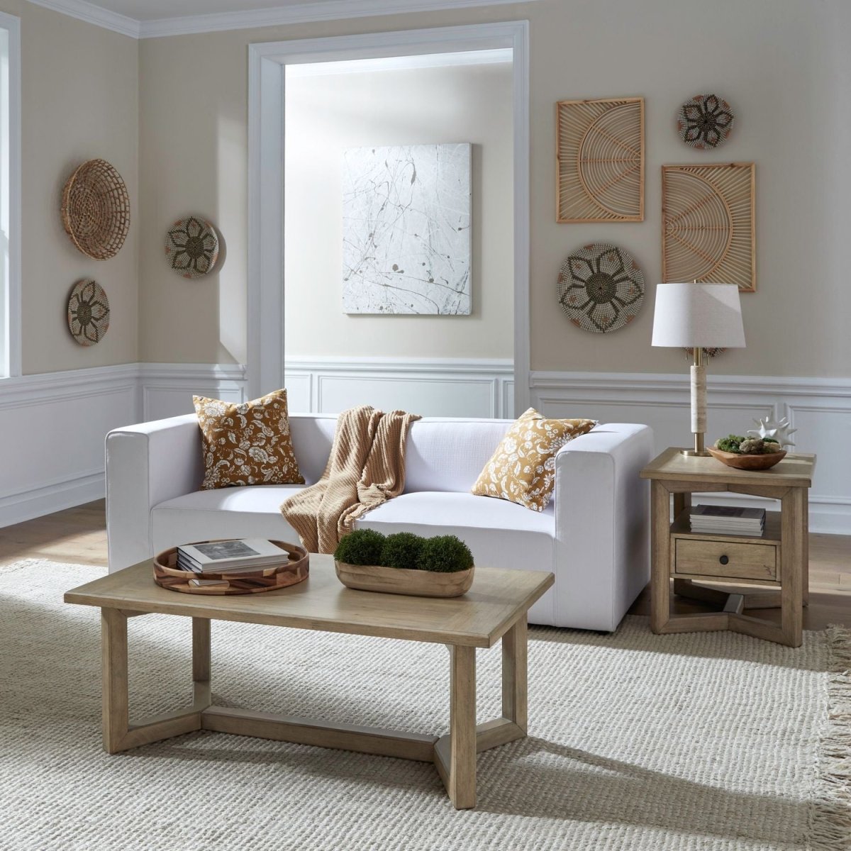 Proximity Place - 3 Piece Table Set - Barley Buff Table Sets by Liberty Furniture - Walls Furniture & Mattress