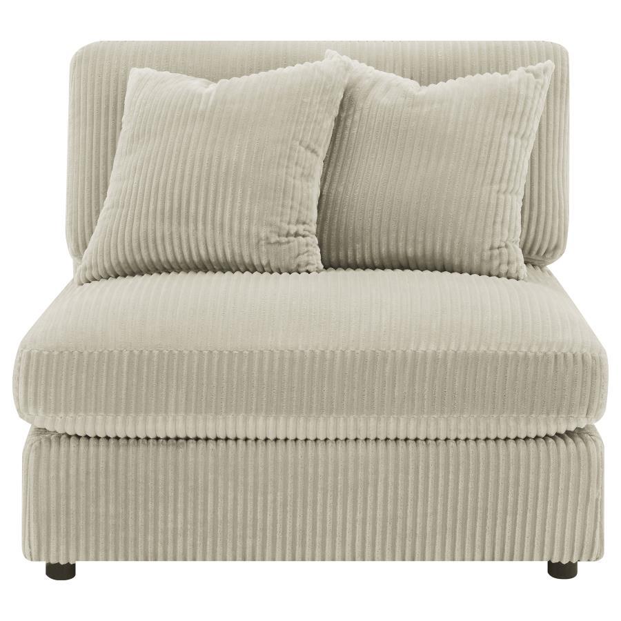 Blaine - Upholstered Armless Chair Armless Chairs by Coaster Fine Furniture - Walls Furniture & Mattress