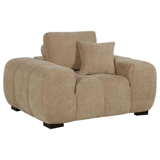 Octavia - Upholstered Track Arm Accent Chair Arm Chairs by Coaster Fine Furniture - Walls Furniture & Mattress