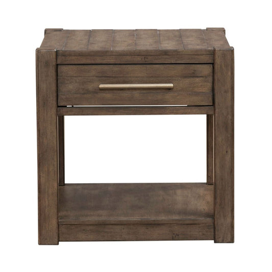 Broadmore - Drawer End Table - Brown End Tables by Liberty Furniture - Walls Furniture & Mattress