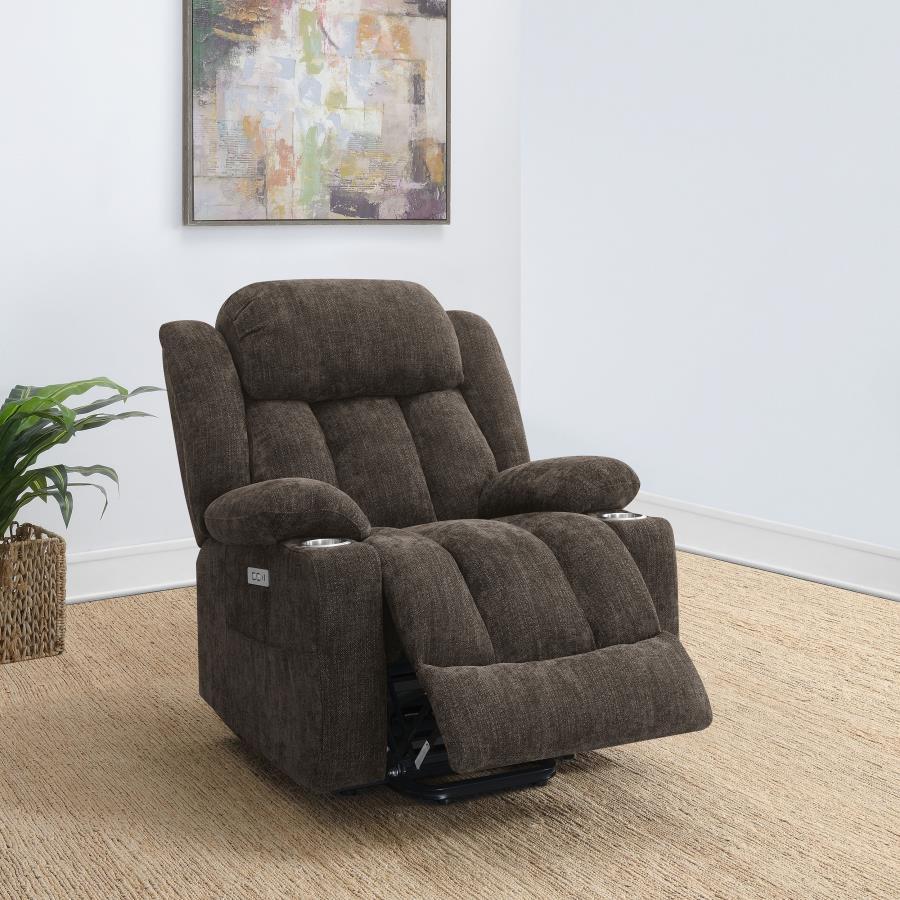 Houston - Upholstered Power Lift Recliner Chair Lift Chairs by CoasterEveryday - Walls Furniture & Mattress