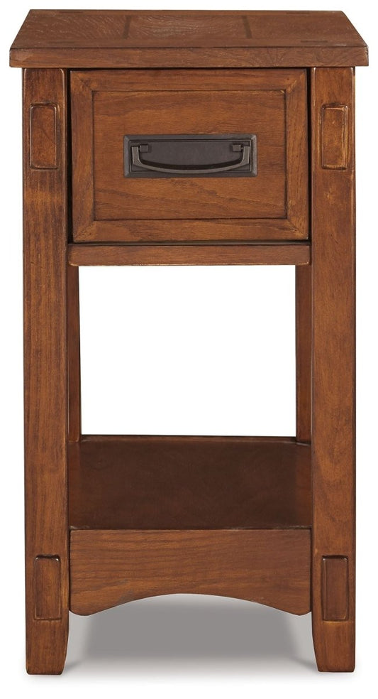 Breegin - Chair Side End Table - 1 Drawer - Brown Chair Side Tables by Signature Design by Ashley® - Walls Furniture & Mattress