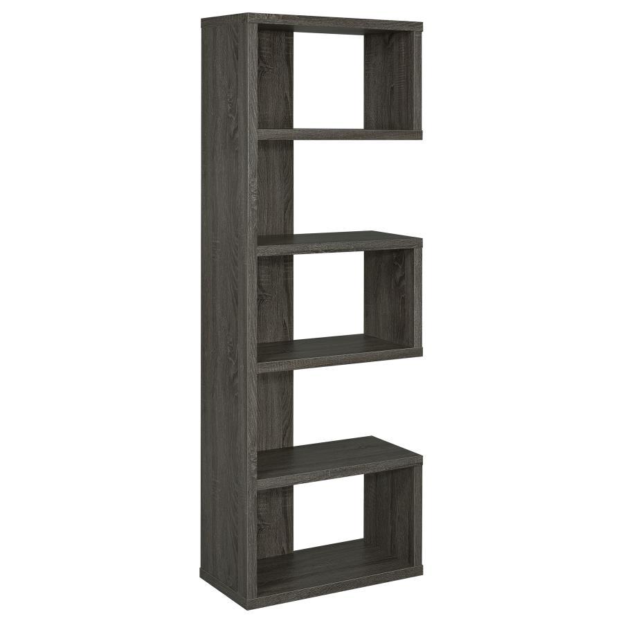 Joey - 5 - tier Alternating Boxes Design Bookcase Standard Bookcases by CoasterEveryday - Walls Furniture & Mattress