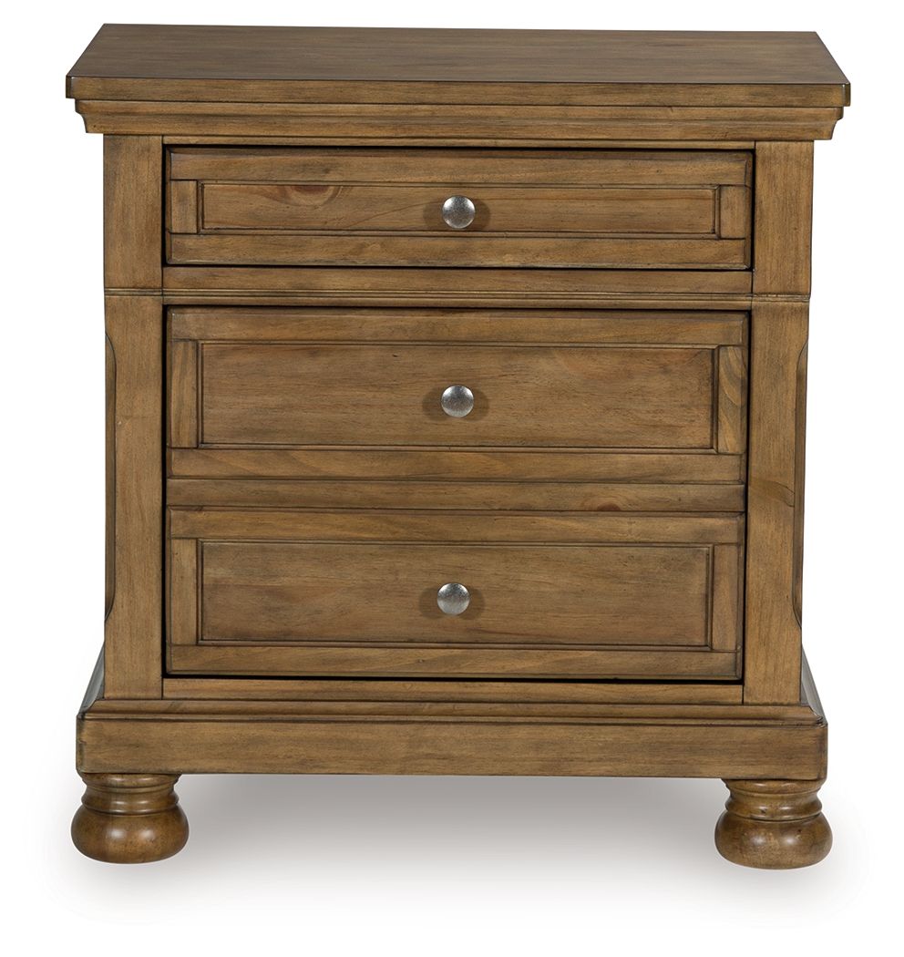 Feddinger - Two Drawer Night Stand - Medium Brown Accent Nightstands by Signature Design by Ashley® - Walls Furniture & Mattress