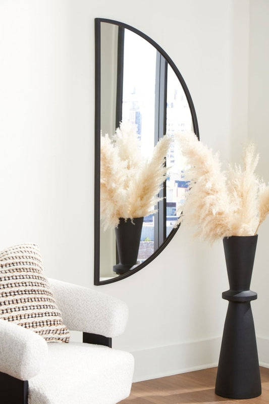 Denlow - Accent Mirror - Black Accent Mirrors by Signature Design by Ashley® - Walls Furniture & Mattress