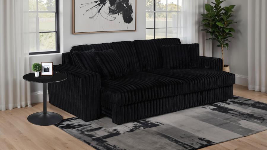Jacana - Corduroy Upholstered Dual Power Chaise Sofa Reclining Sectionals by Coaster Fine Furniture - Walls Furniture & Mattress